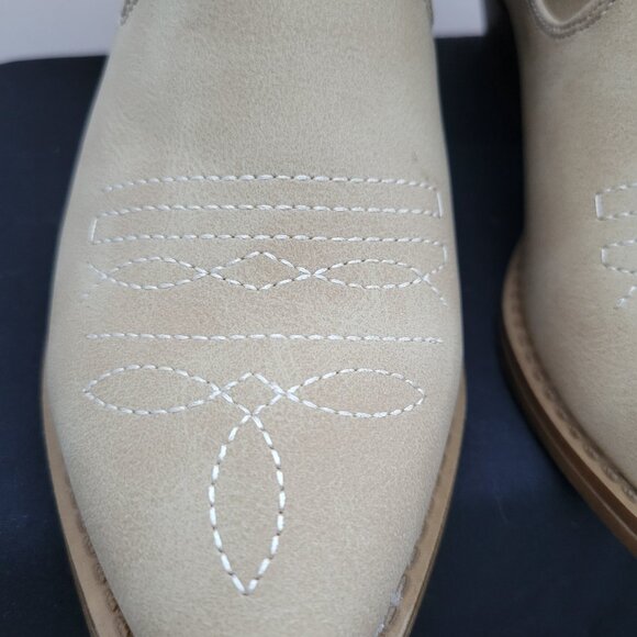 Dirty Laundry Natural Boots Women's 6 Josea Western Pointed Toe Cowboy Boot NWOB - Picture 6 of 7